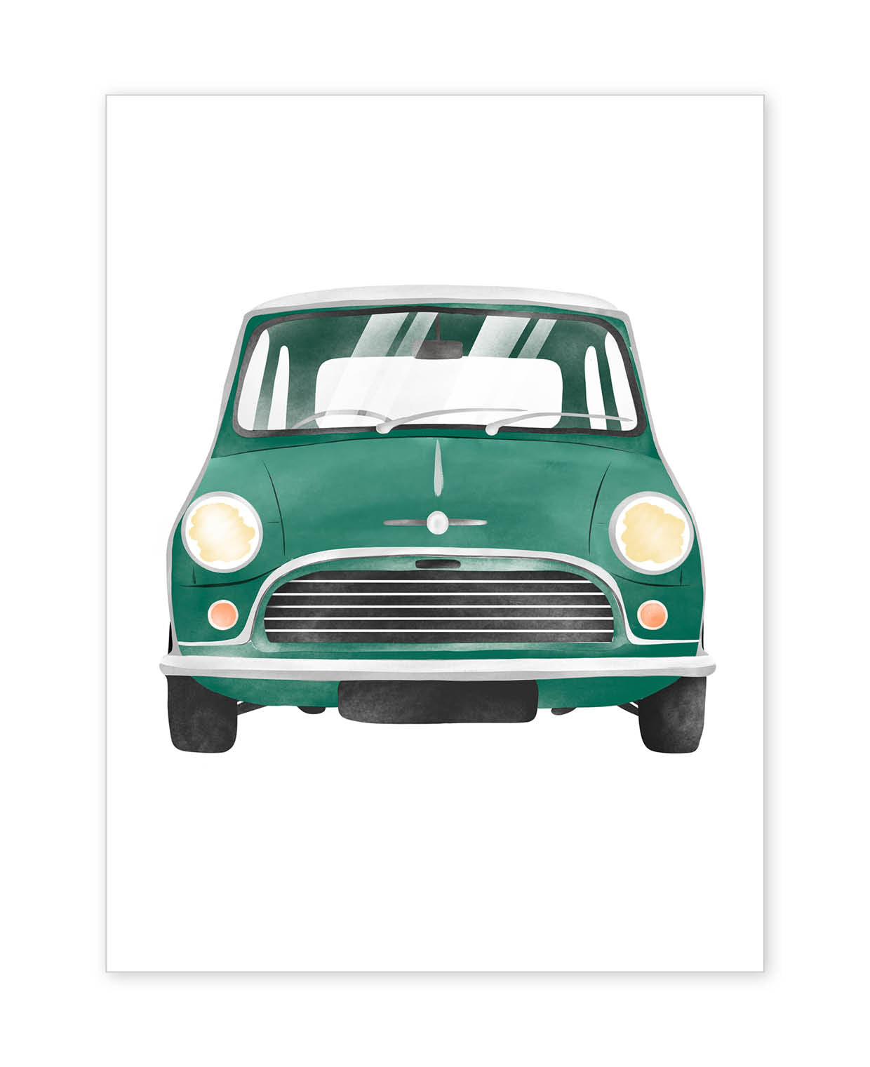 Retro Mini Cooper Poster
