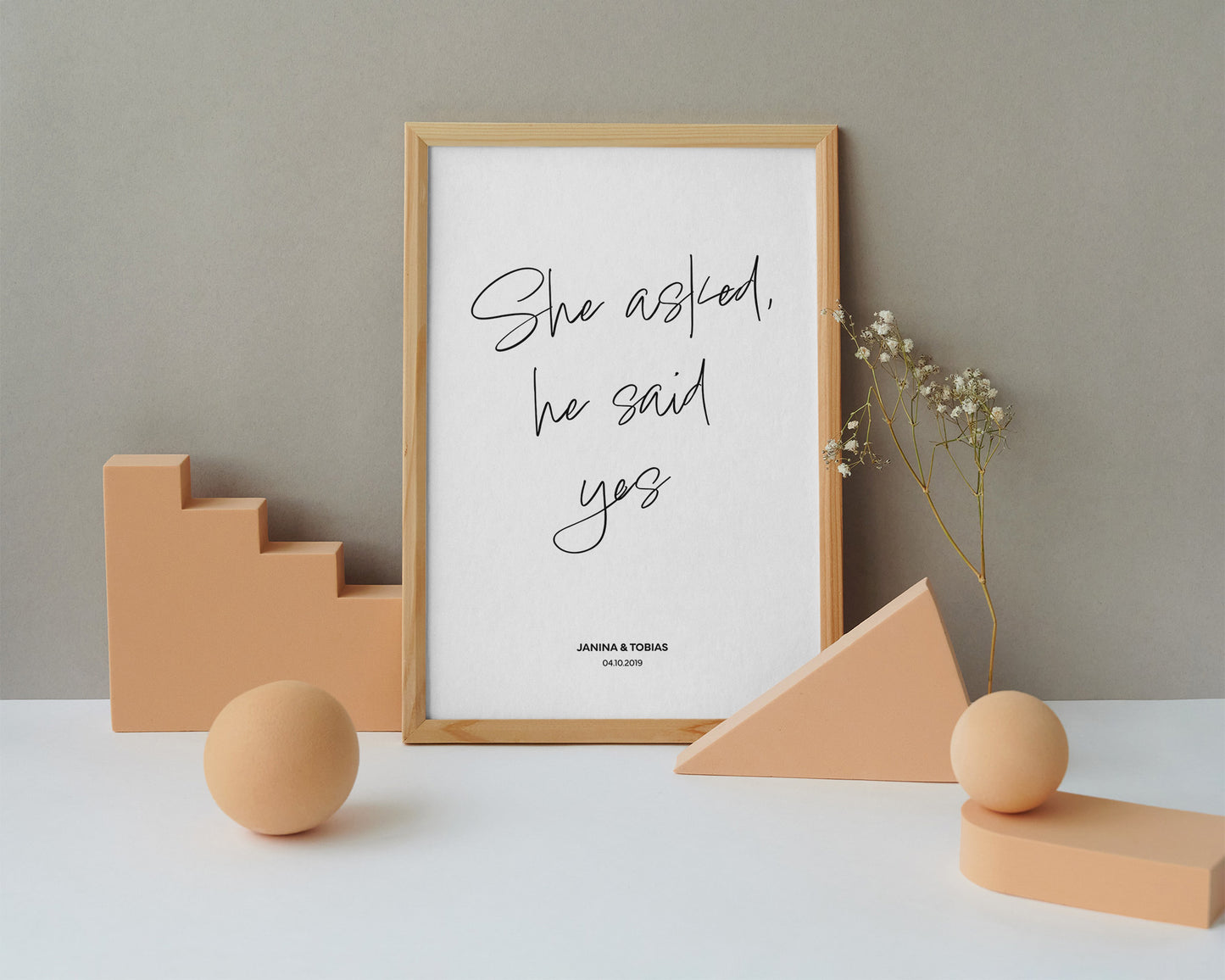Verlobung (w&m) Paarposter