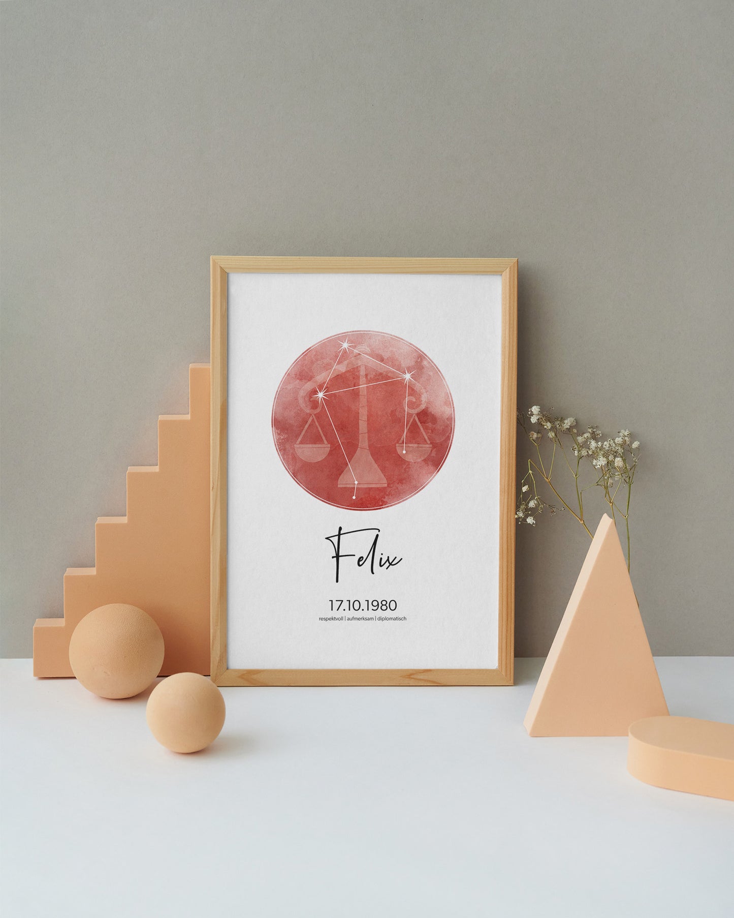 Waage Sternzeichenposter