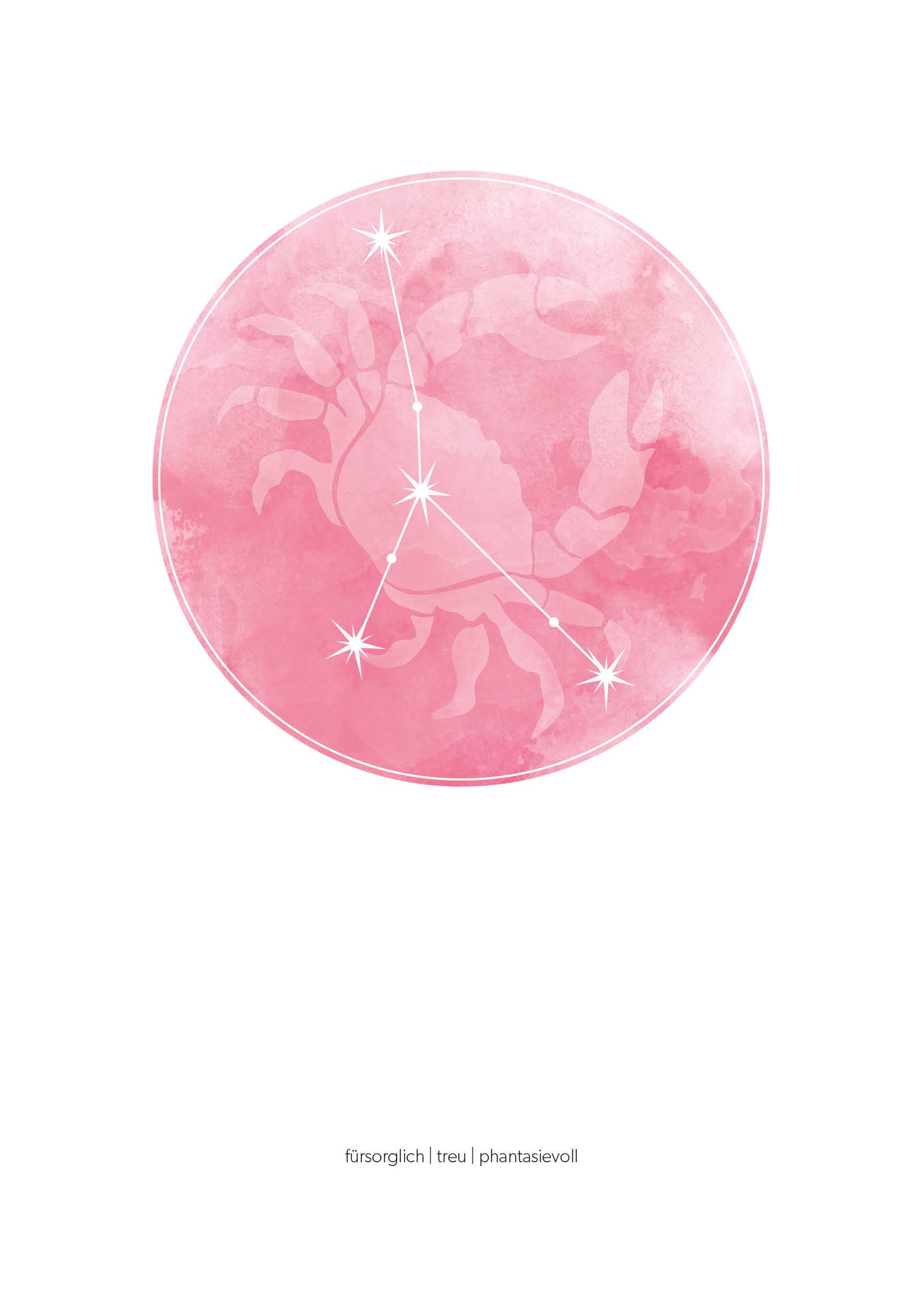 Krebs Sternzeichenposter