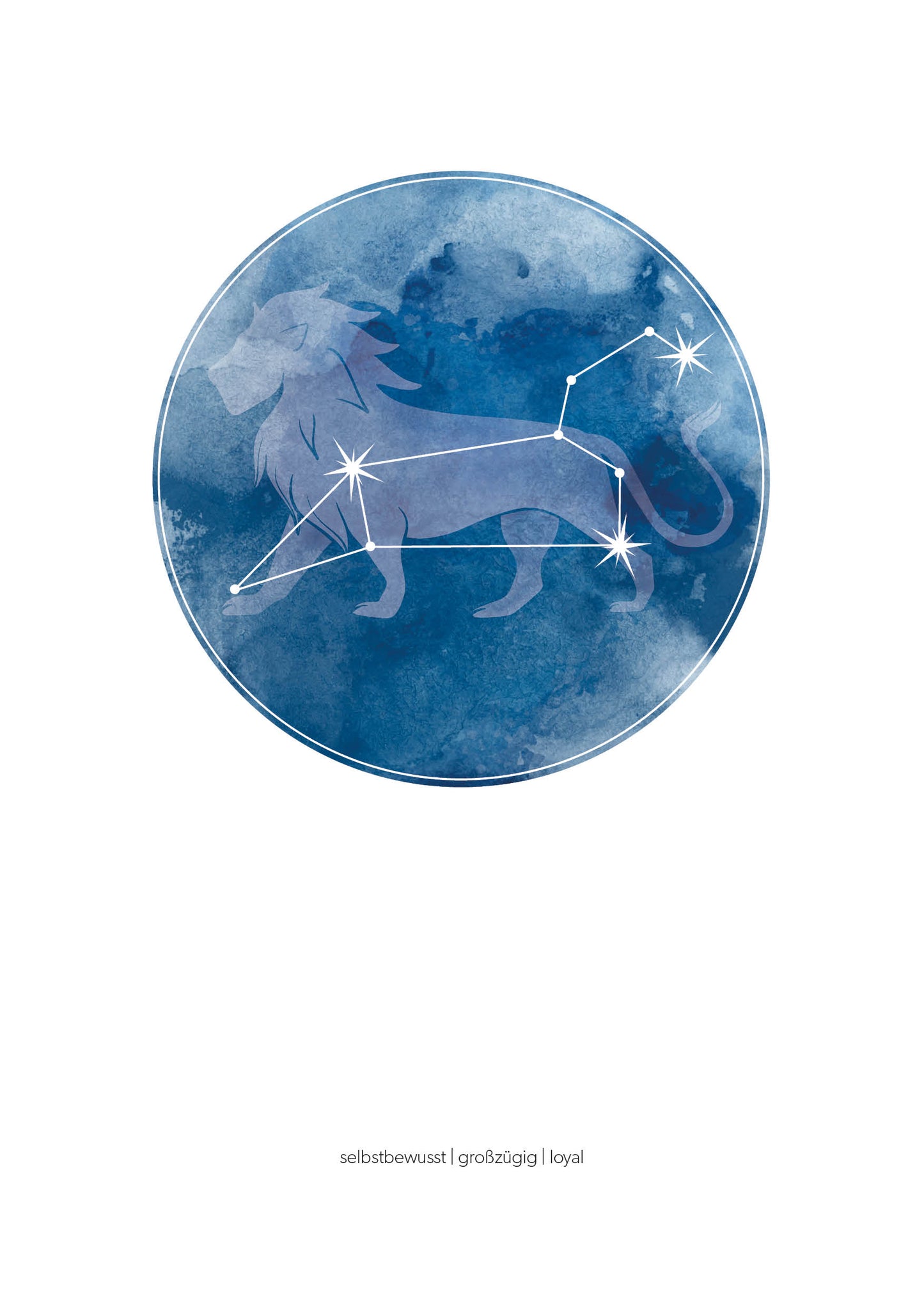 Löwe Sternzeichenposter