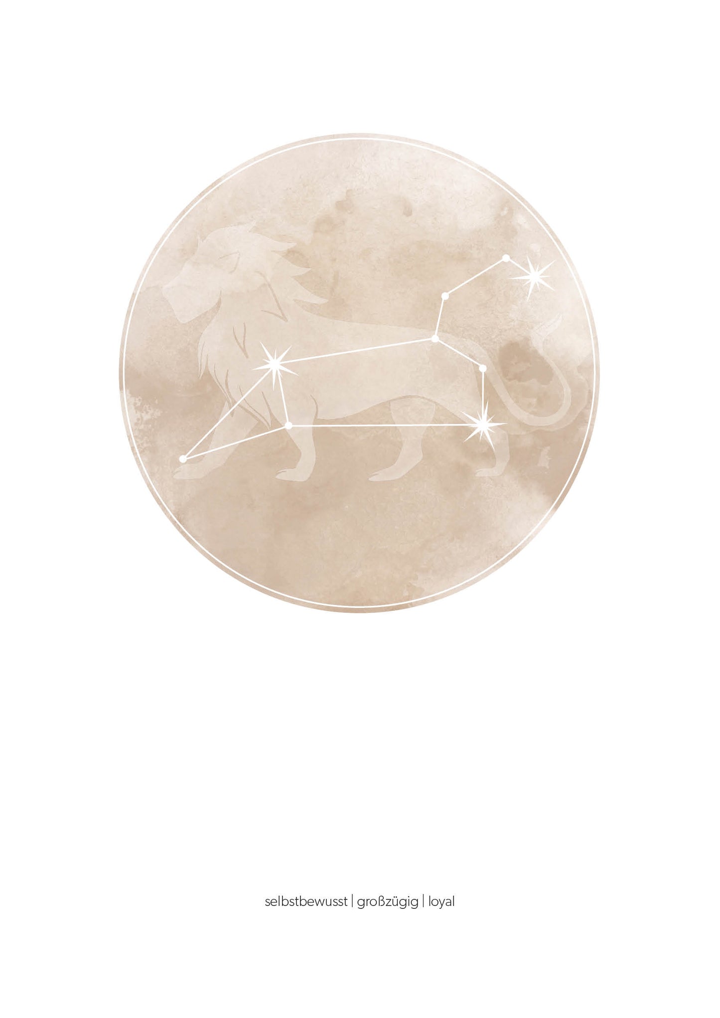 Löwe Sternzeichenposter