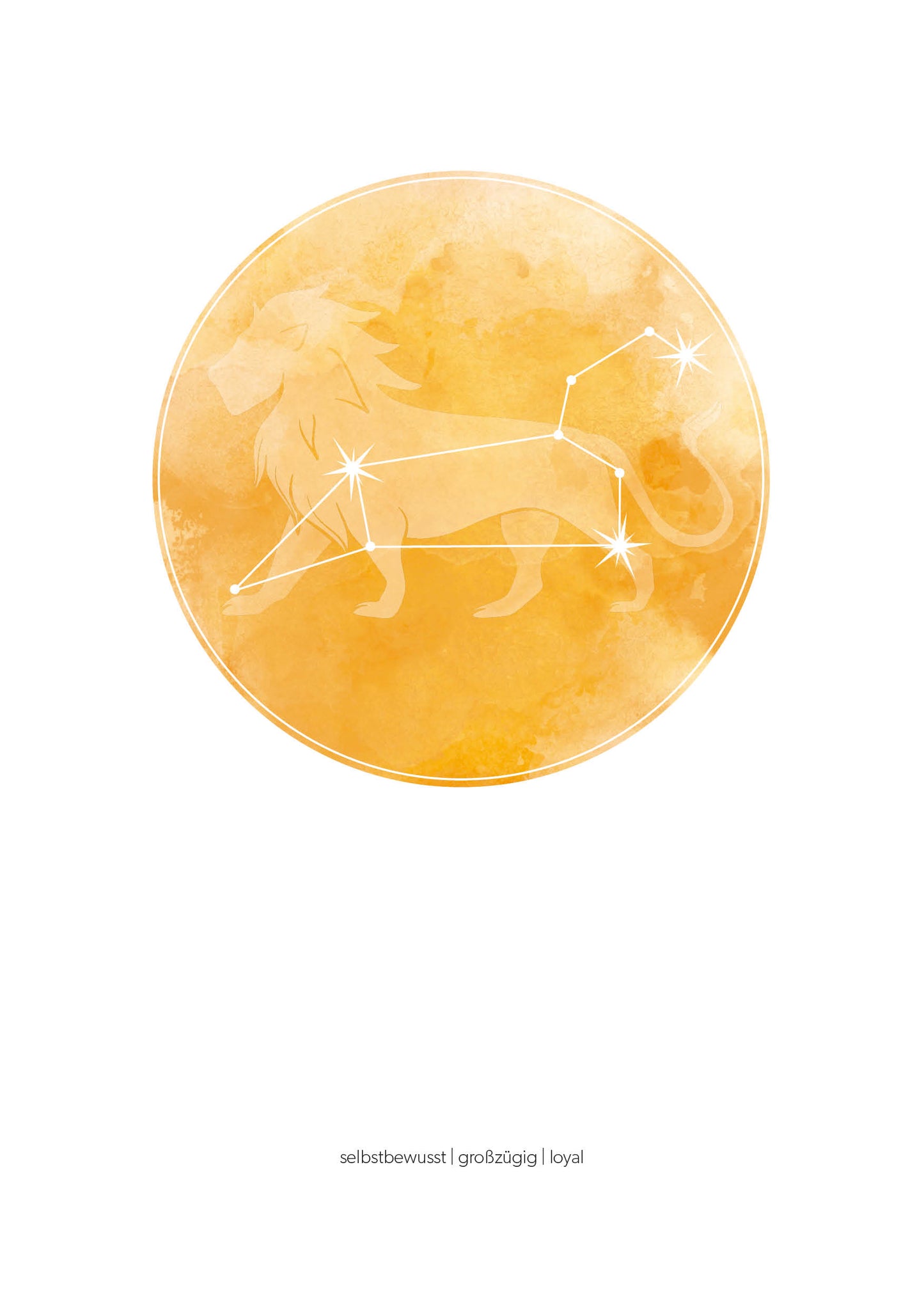 Löwe Sternzeichenposter