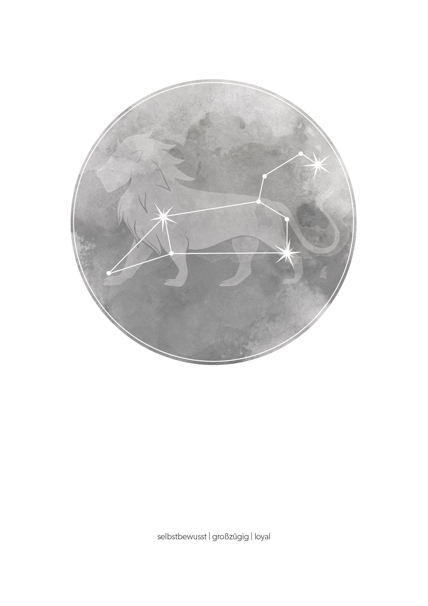 Löwe Sternzeichenposter