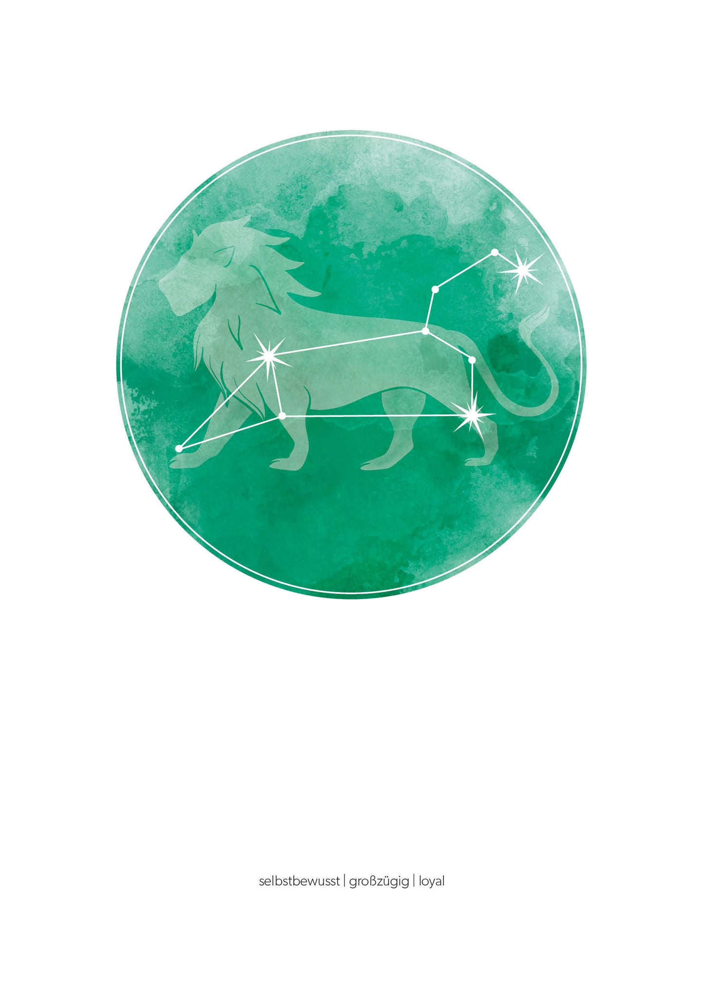 Löwe Sternzeichenposter