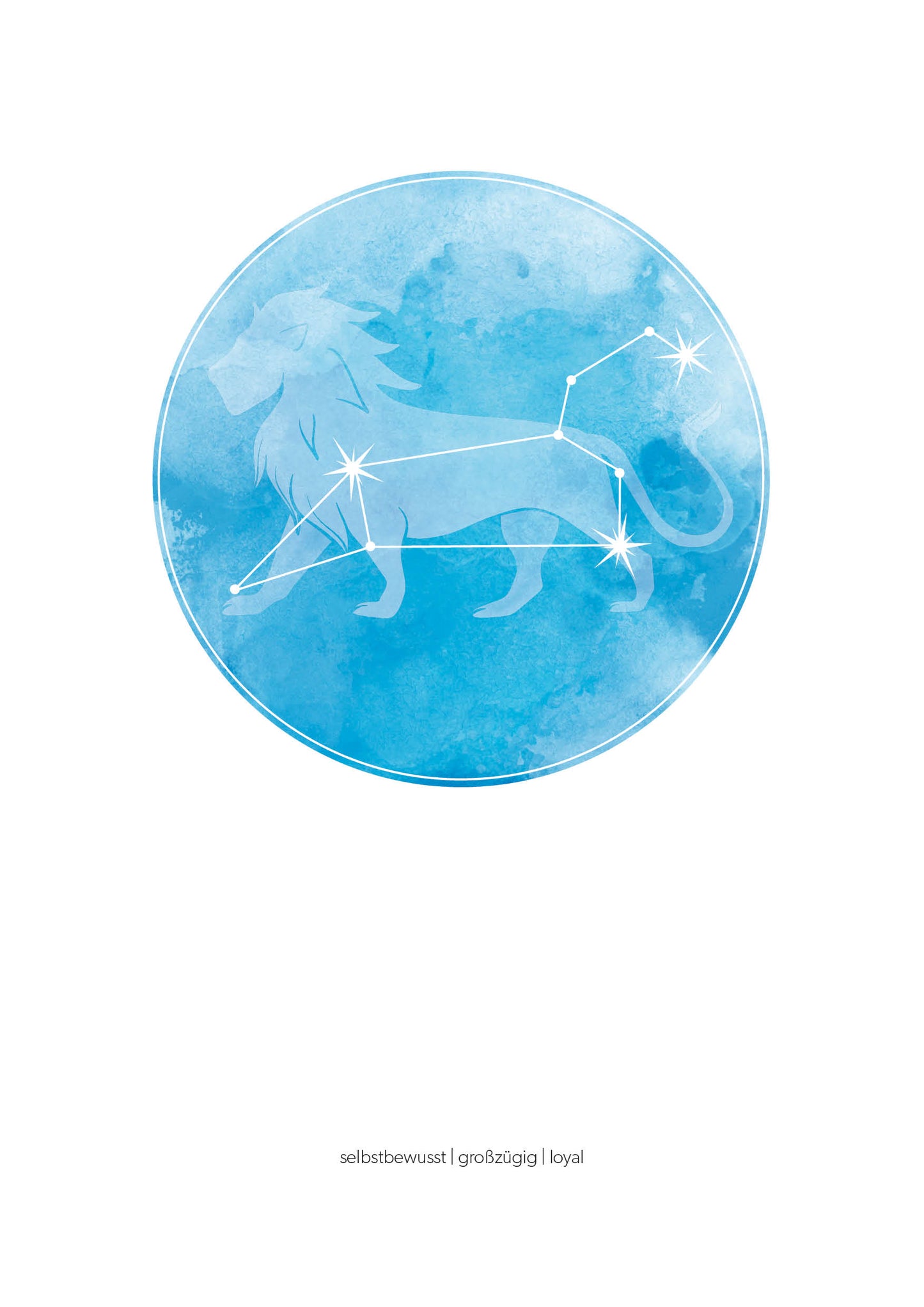 Löwe Sternzeichenposter