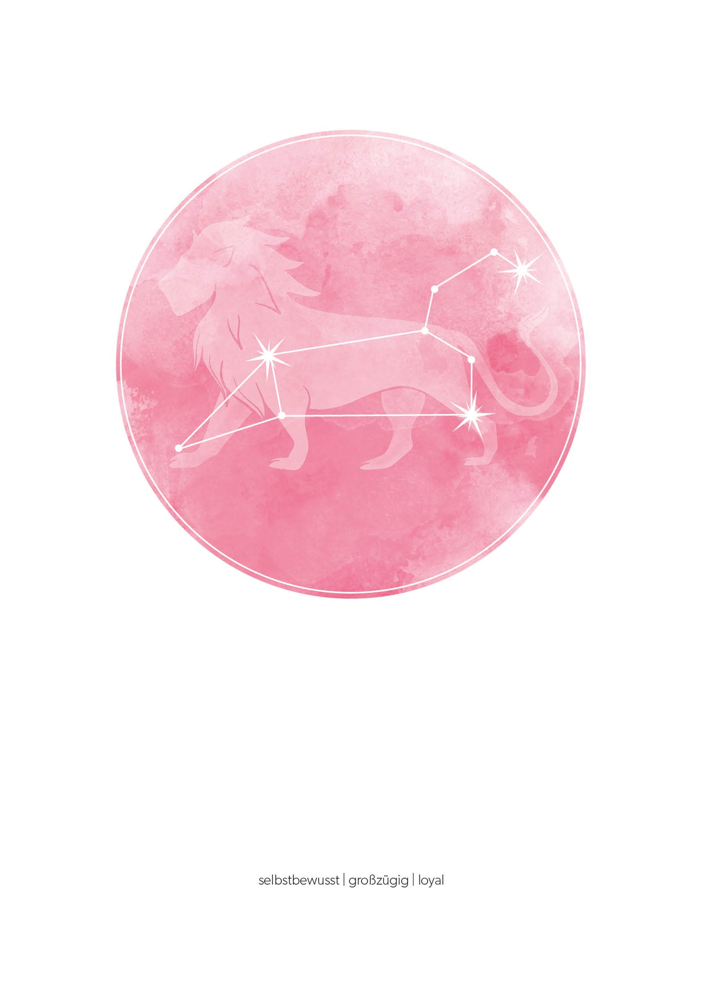 Löwe Sternzeichenposter