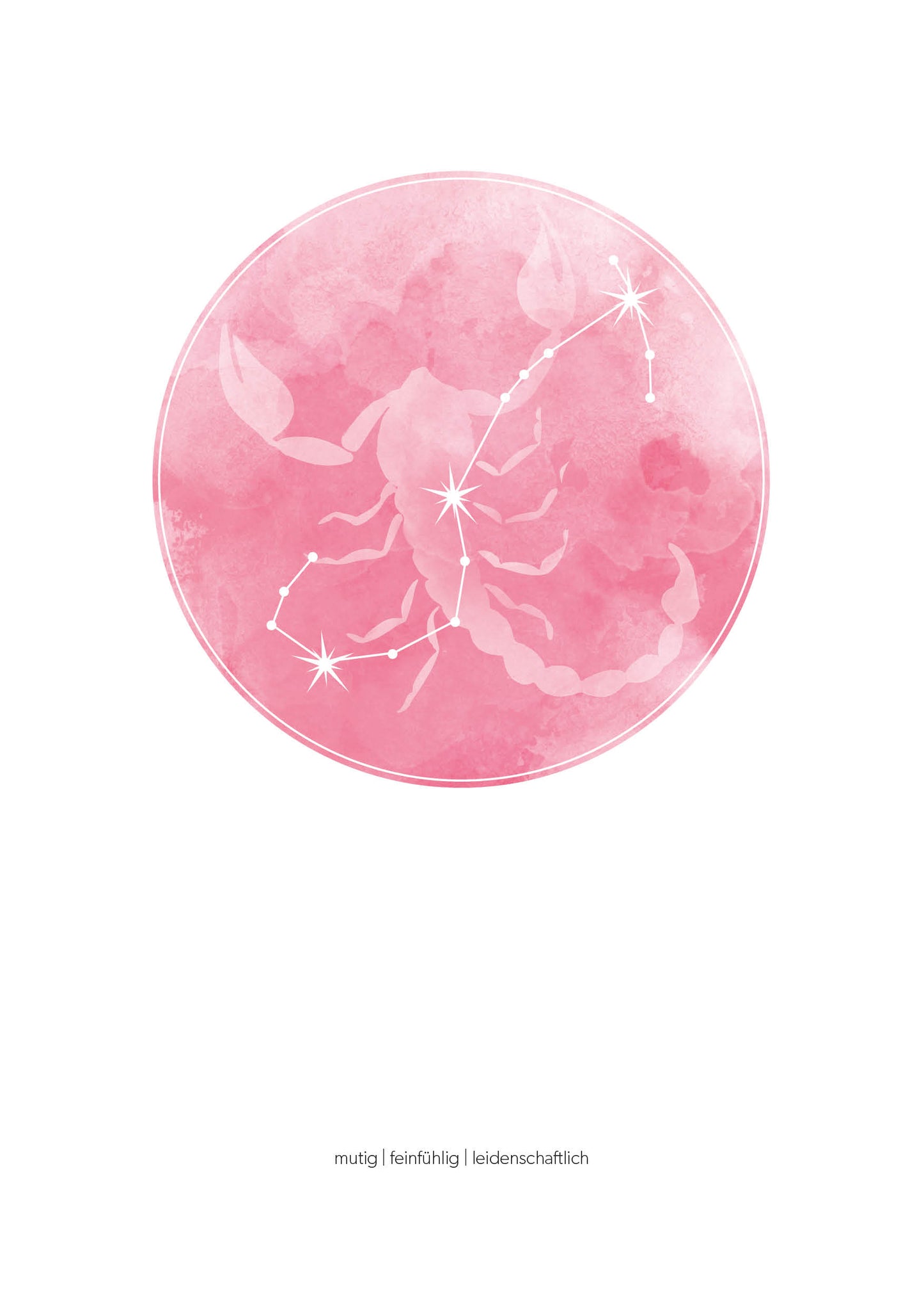 Skorpion Sternzeichenposter