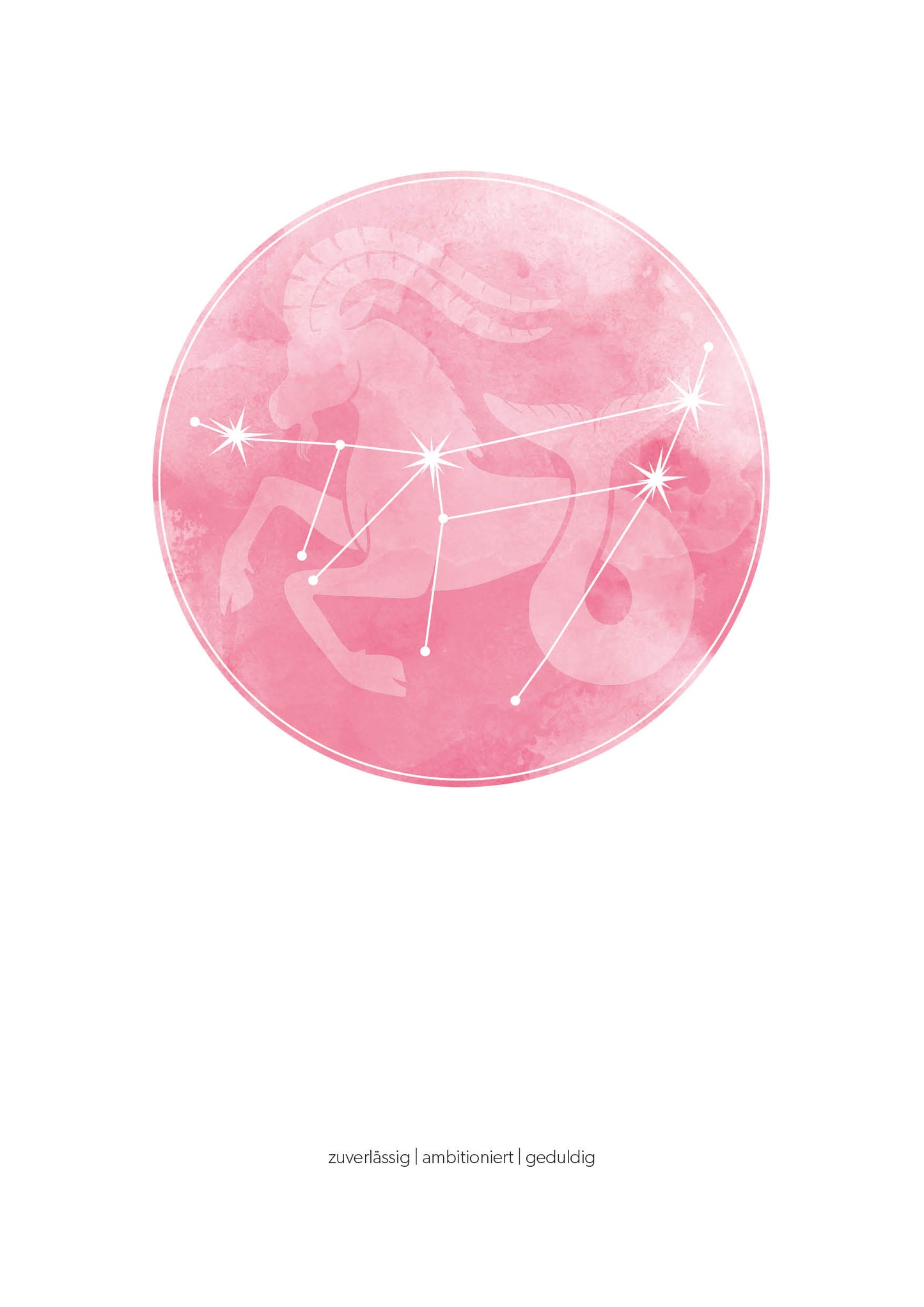 Steinbock Sternzeichenposter