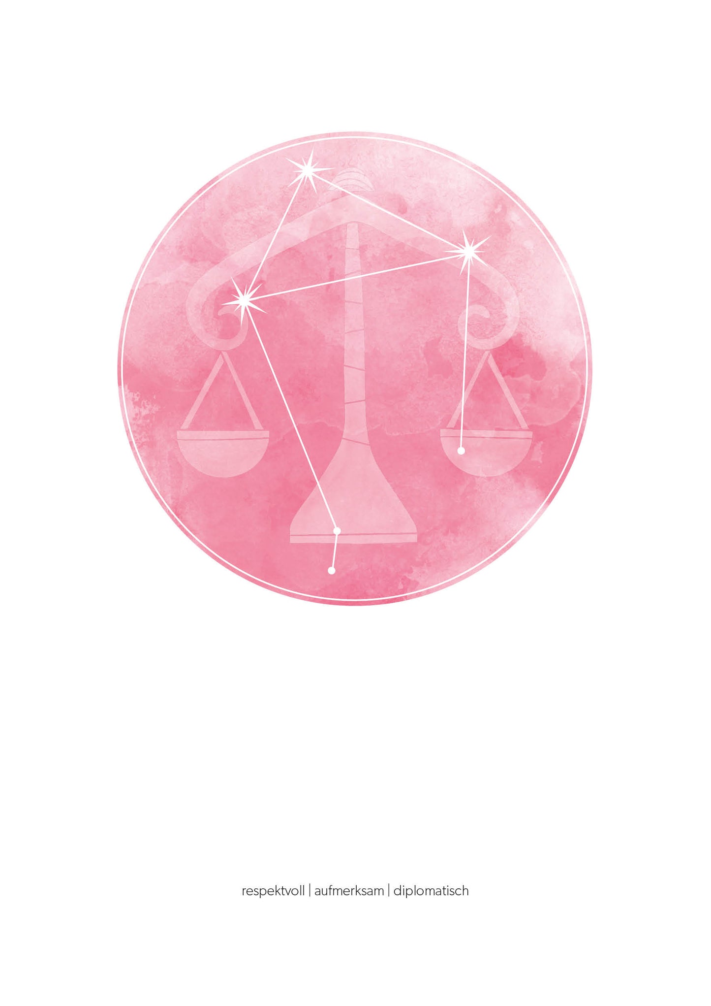 Waage Sternzeichenposter