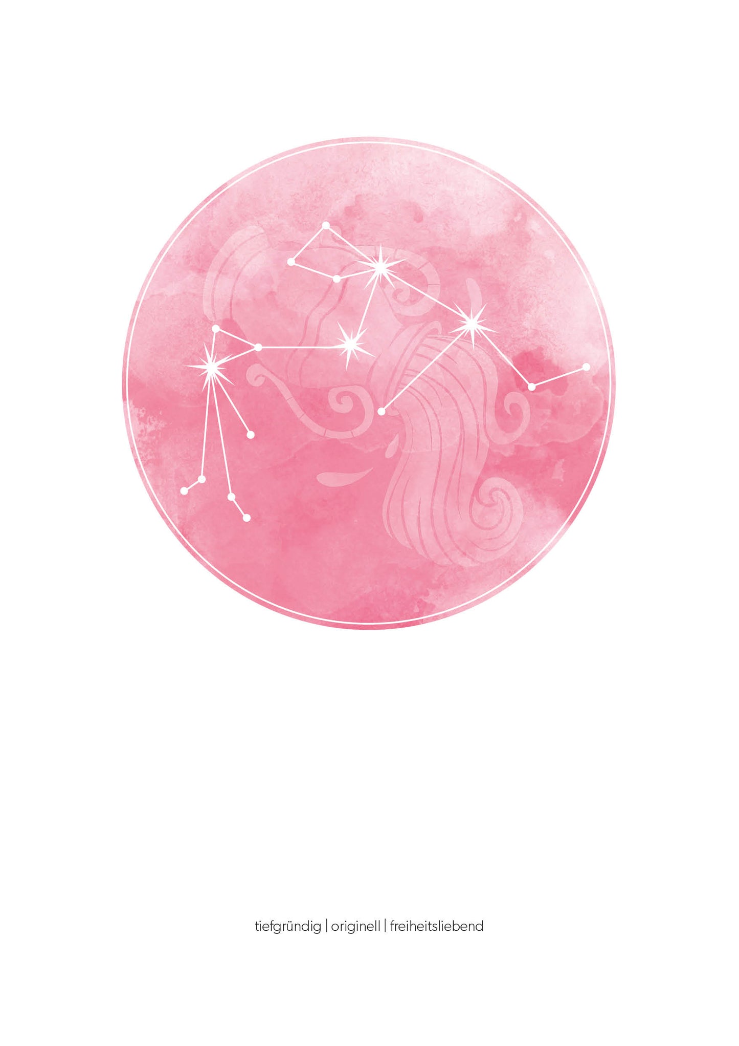 Wassermann Sternzeichenposter