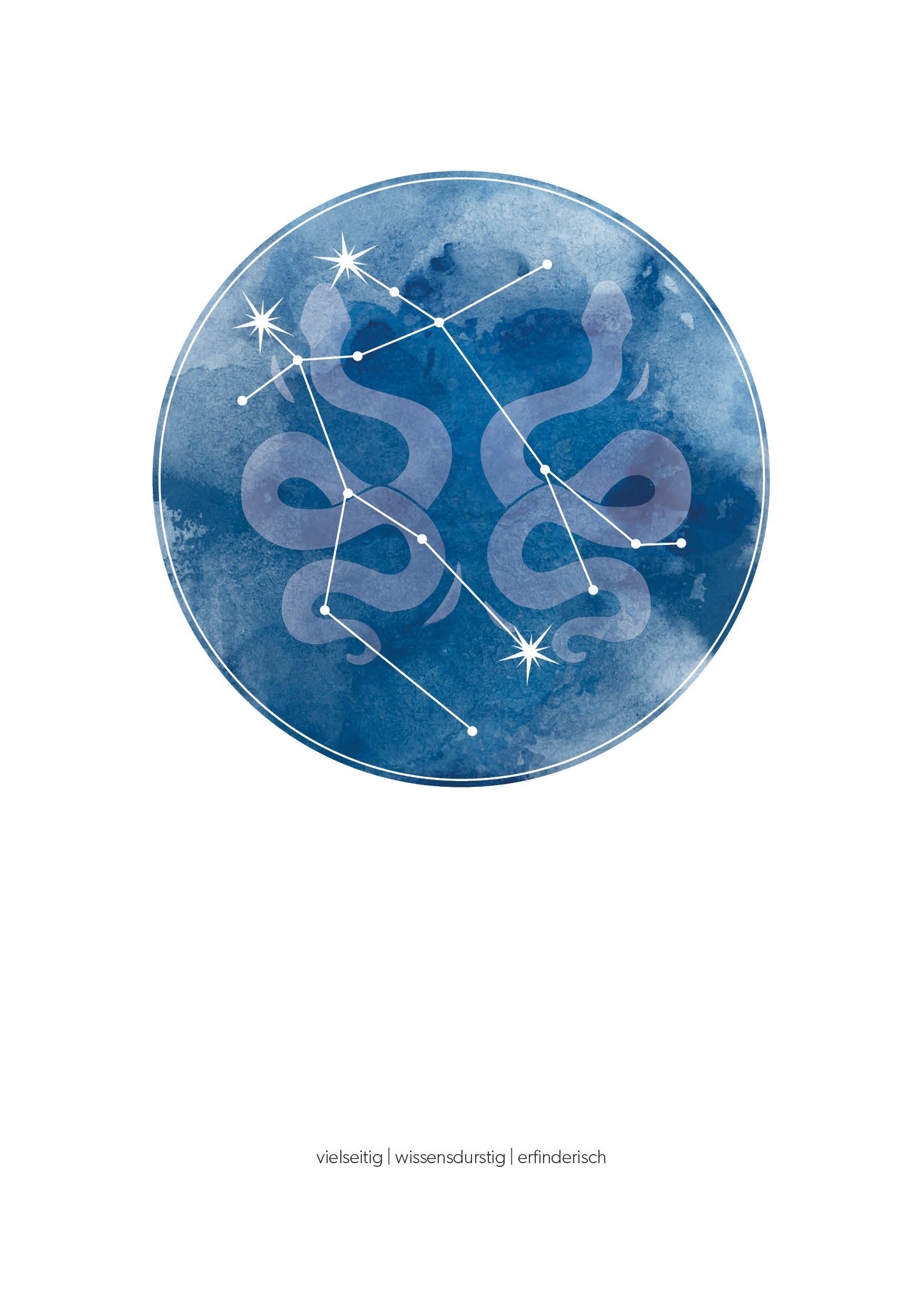 Zwilling Sternzeichenposter
