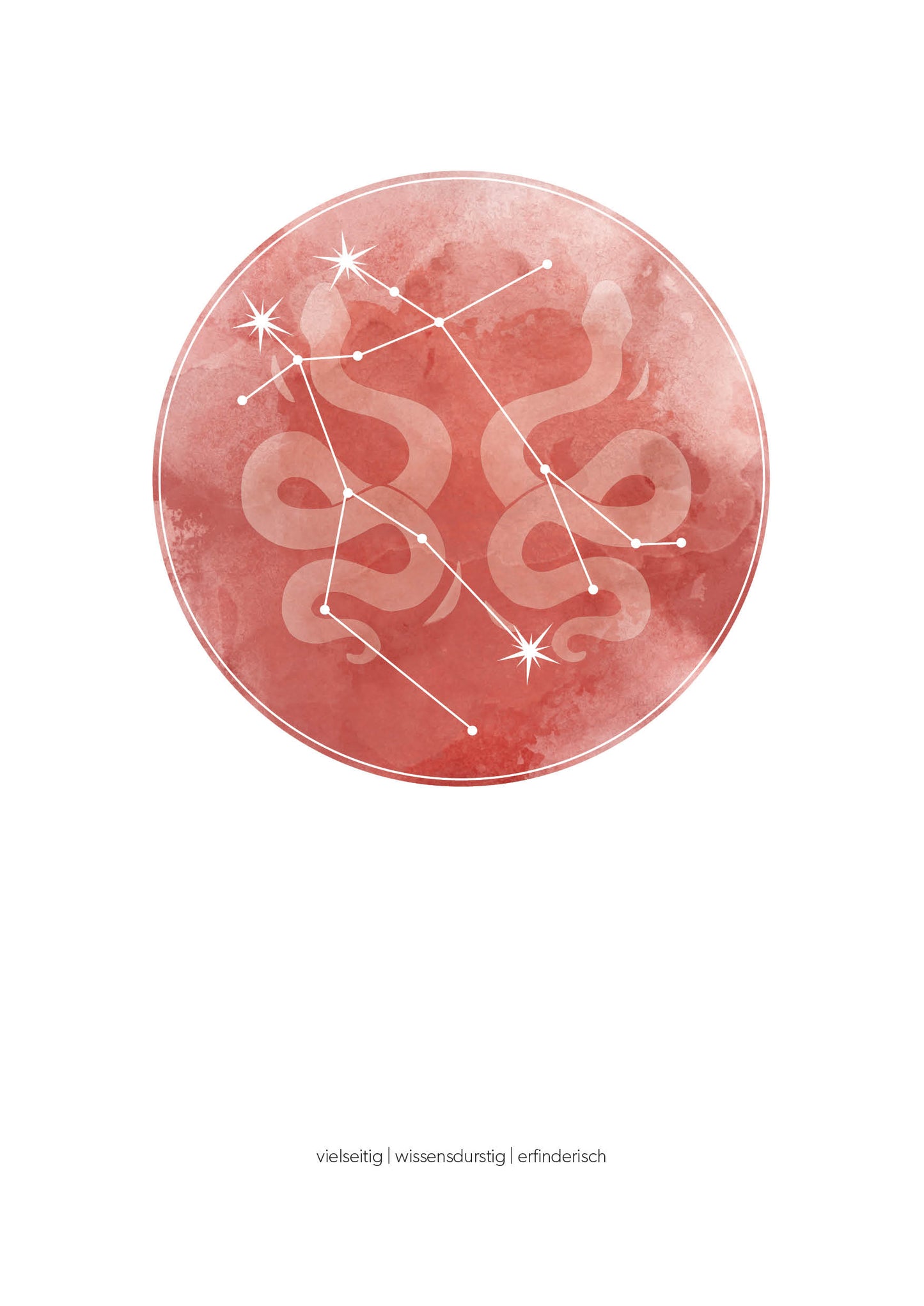 Zwilling Sternzeichenposter