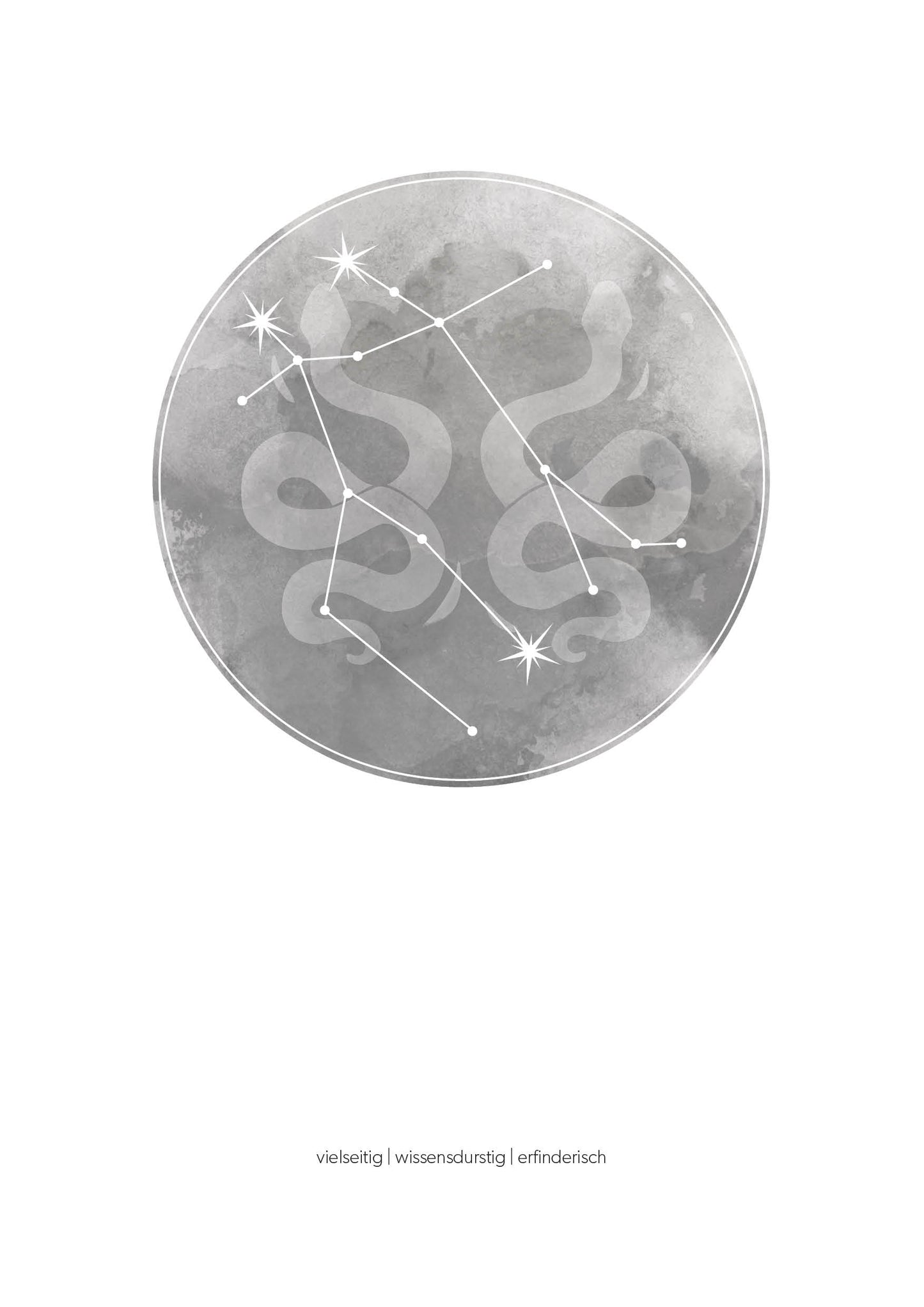 Zwilling Sternzeichenposter