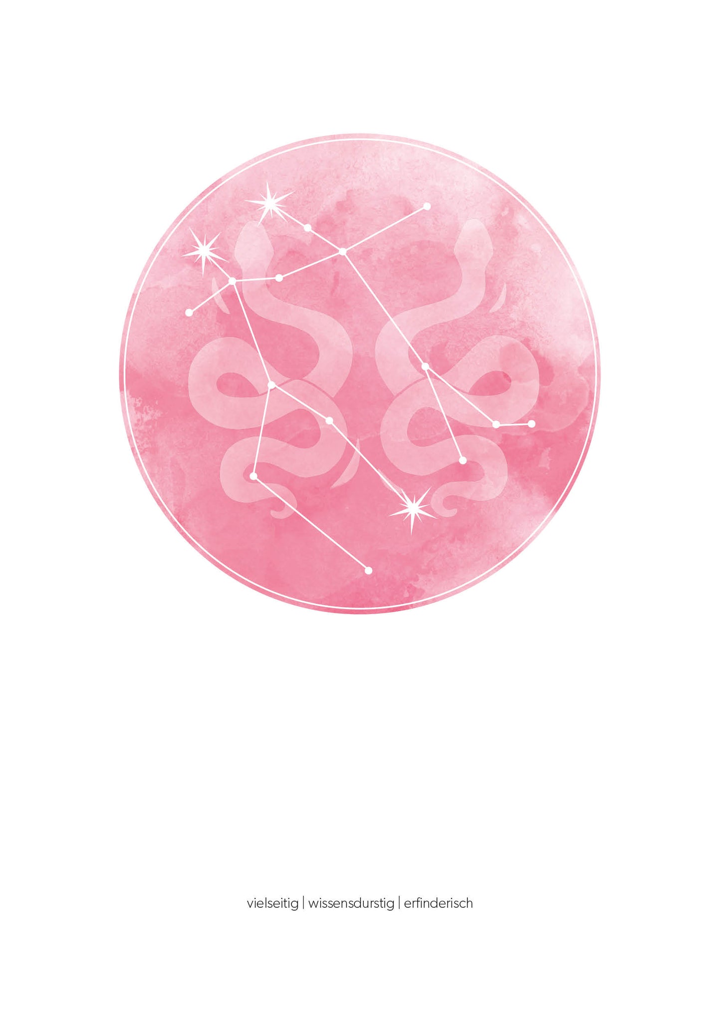 Zwilling Sternzeichenposter