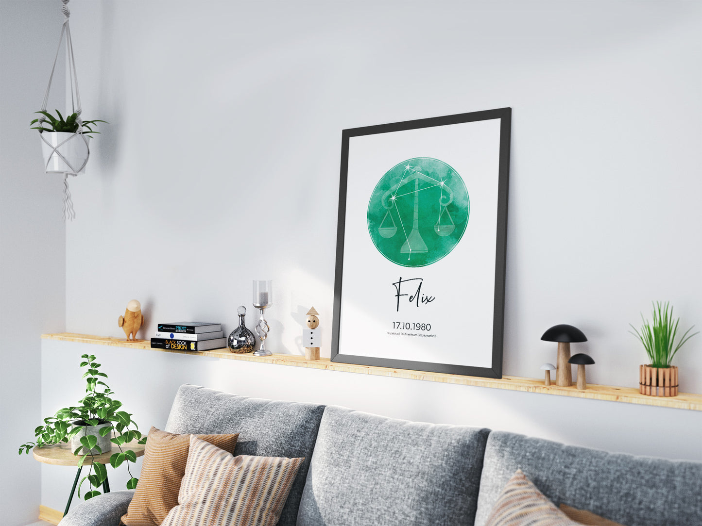 Waage Sternzeichenposter