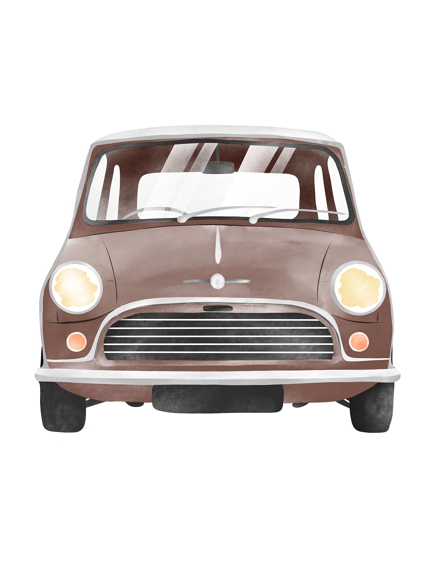 Retro Mini Cooper Poster