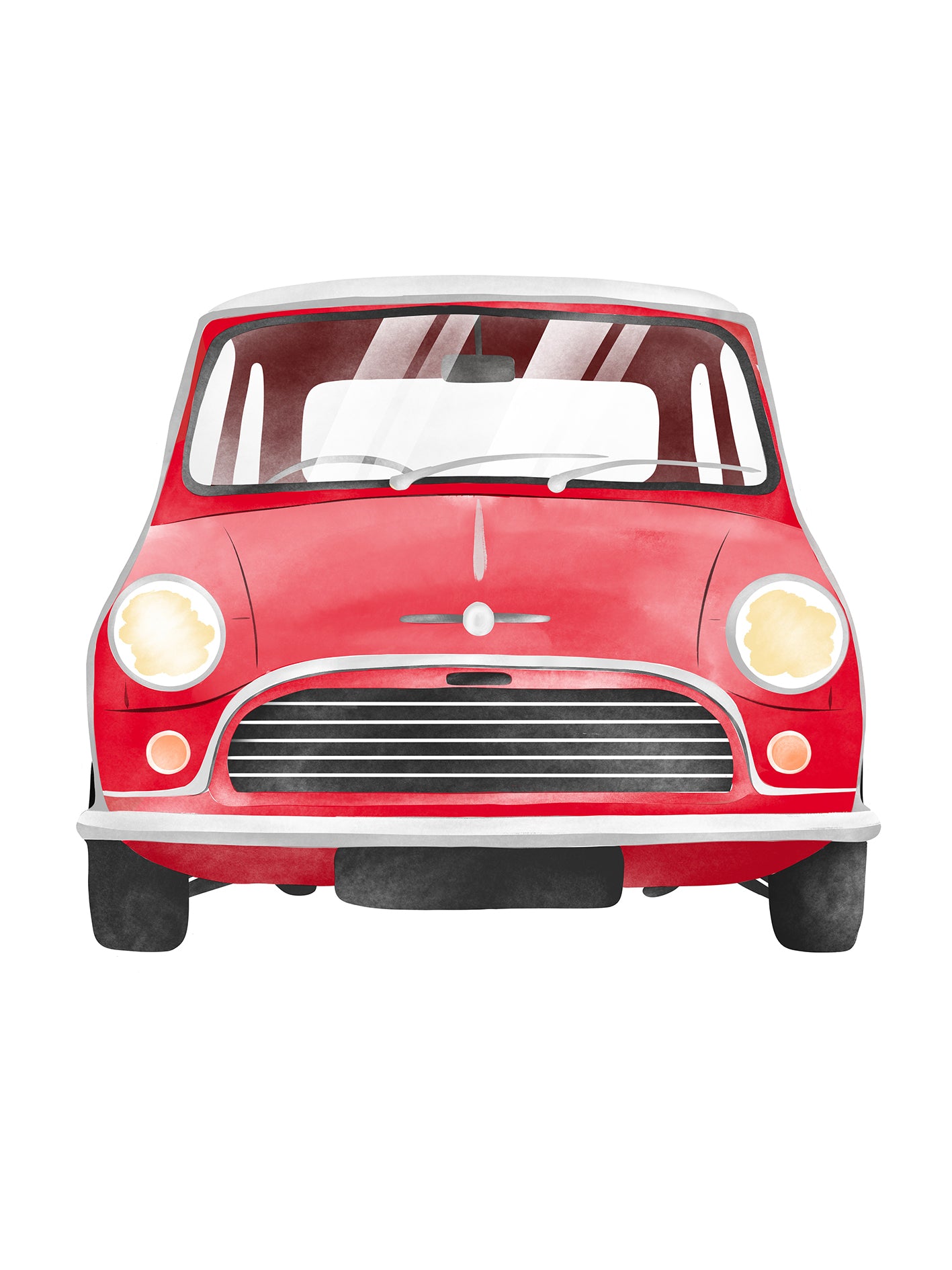 Retro Mini Cooper Poster