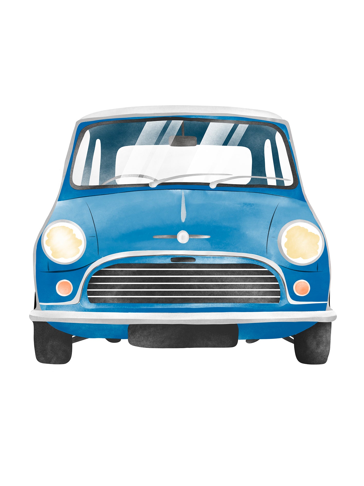 Retro Mini Cooper Poster