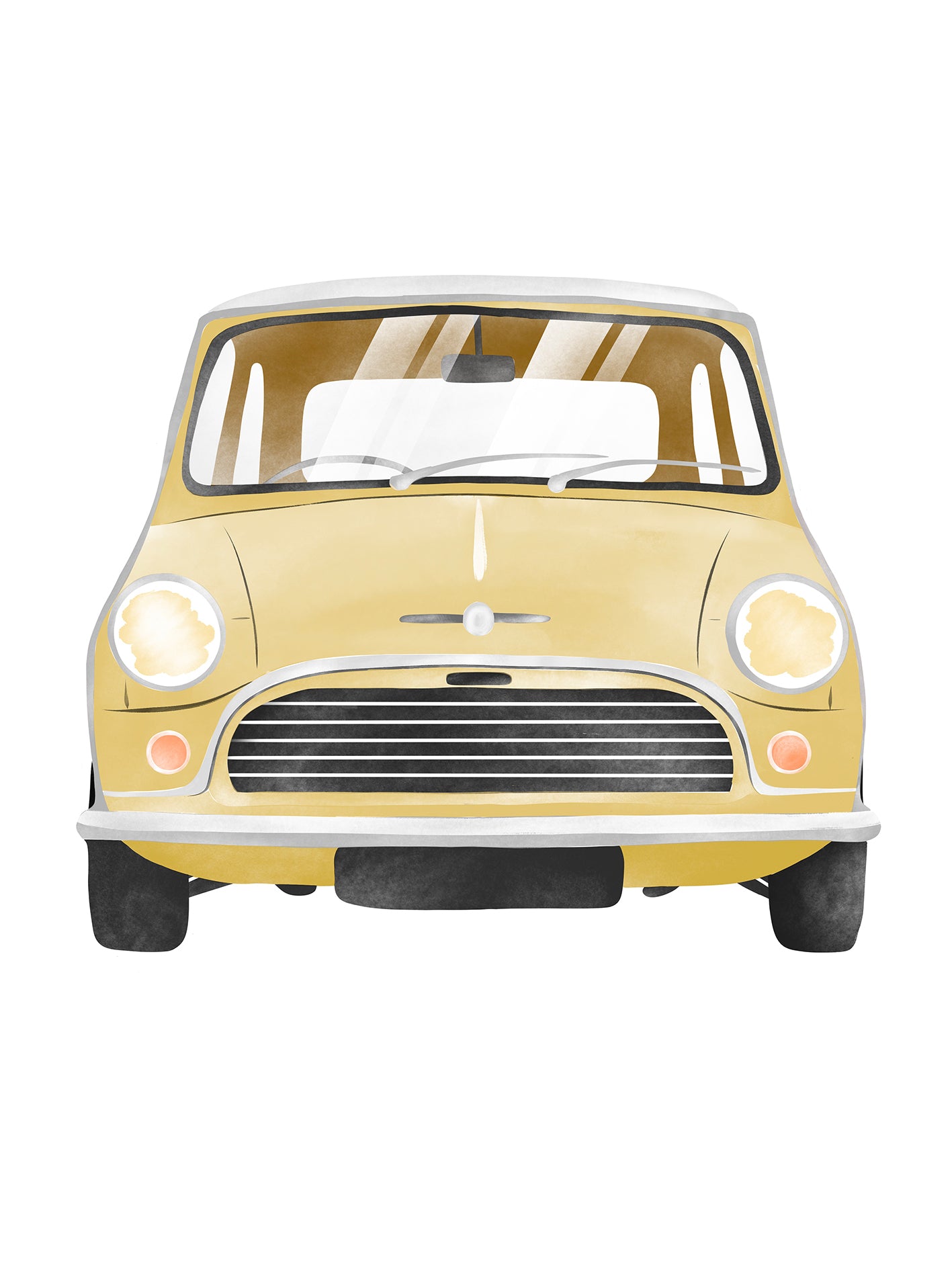 Retro Mini Cooper Poster