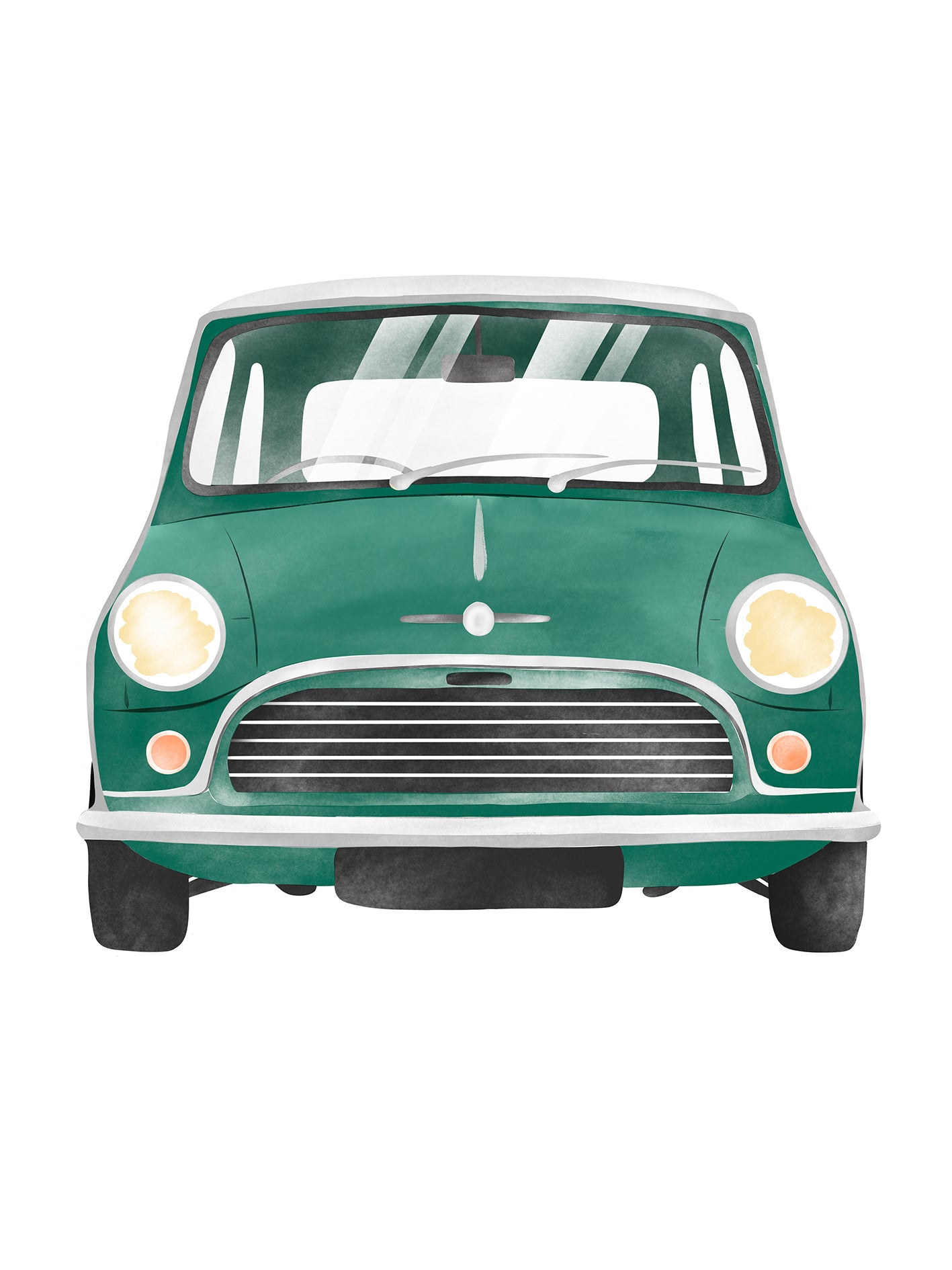 Retro Mini Cooper Poster