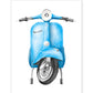 Retro Vespa Poster