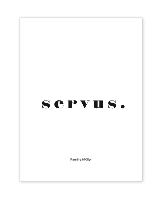 servus. Poster