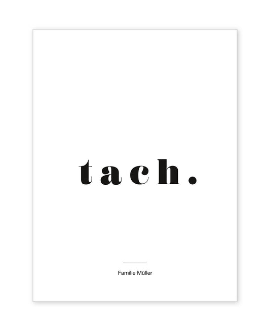 tach. Poster