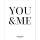You & me Paarposter