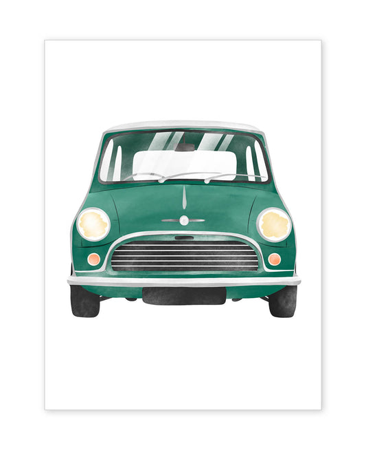 Retro Mini Cooper Poster