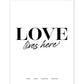 Love lives here Poster