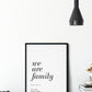 We are family Familienposter