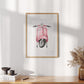 Retro Vespa Poster