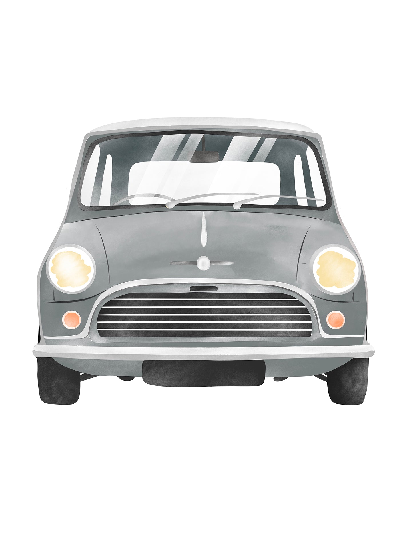 Retro Mini Cooper Poster