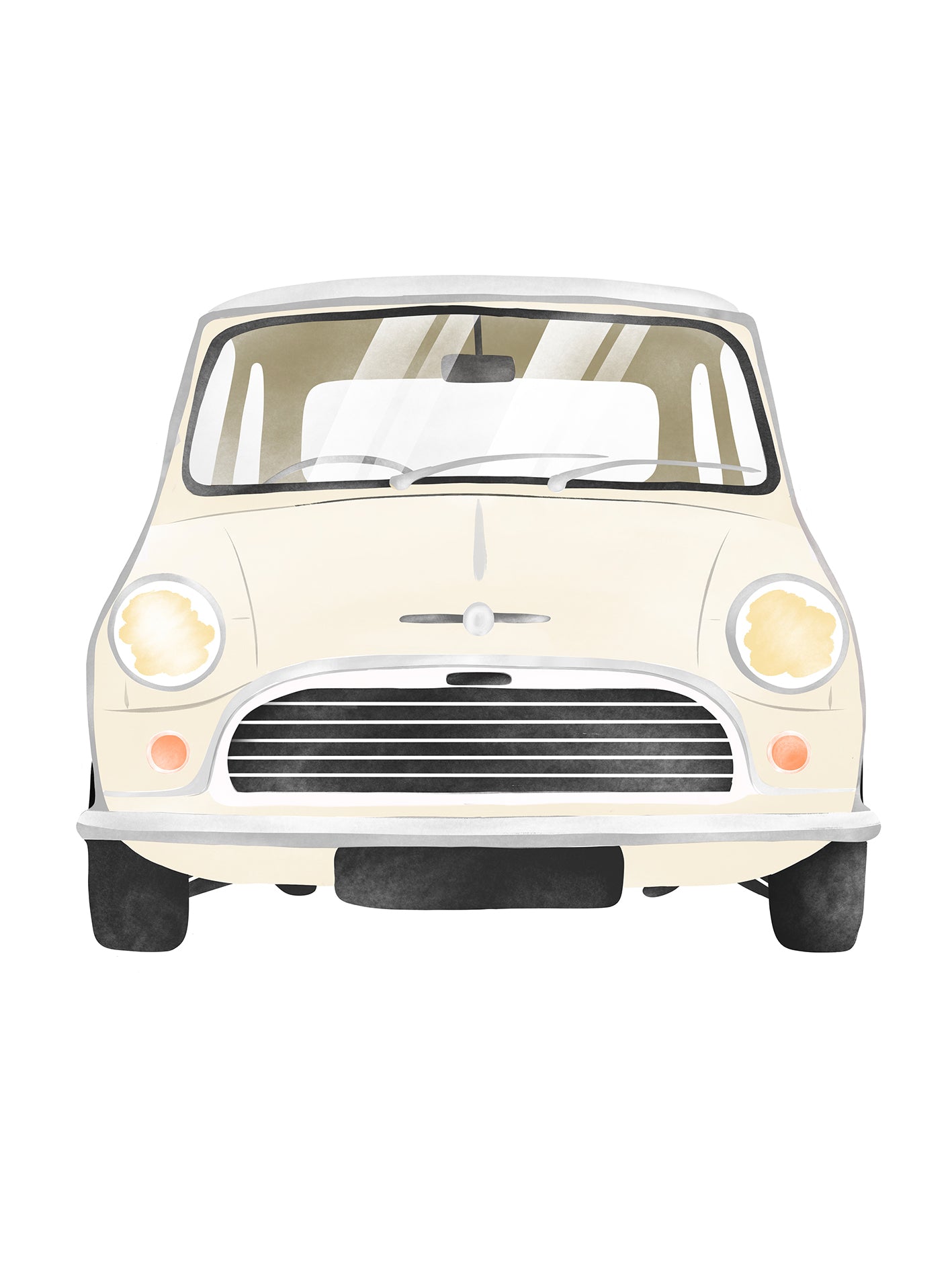 Retro Mini Cooper Poster