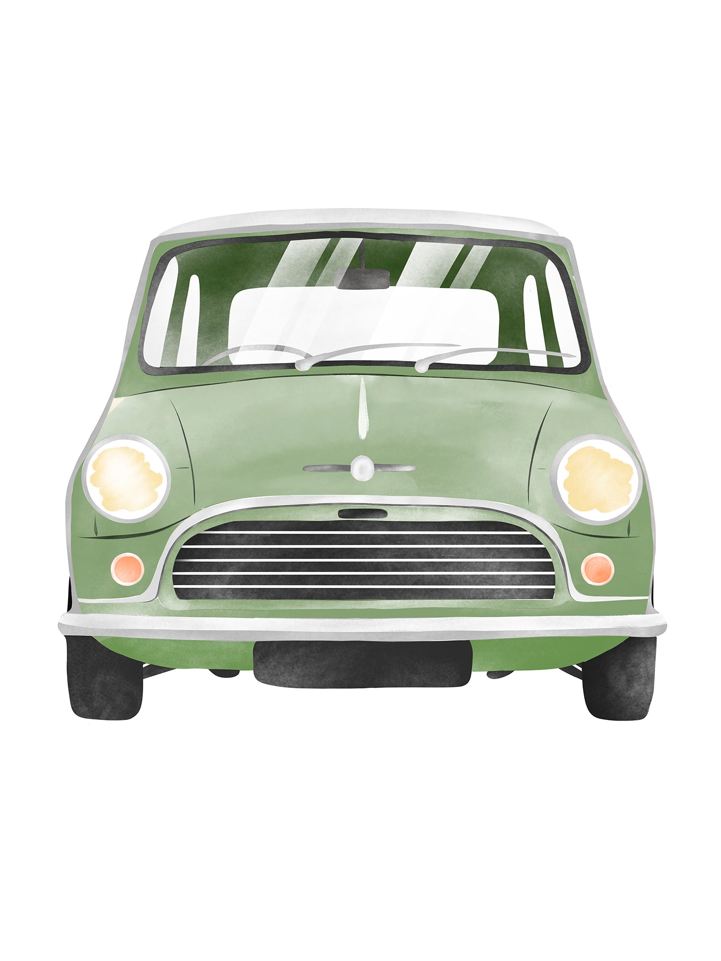 Retro Mini Cooper Poster