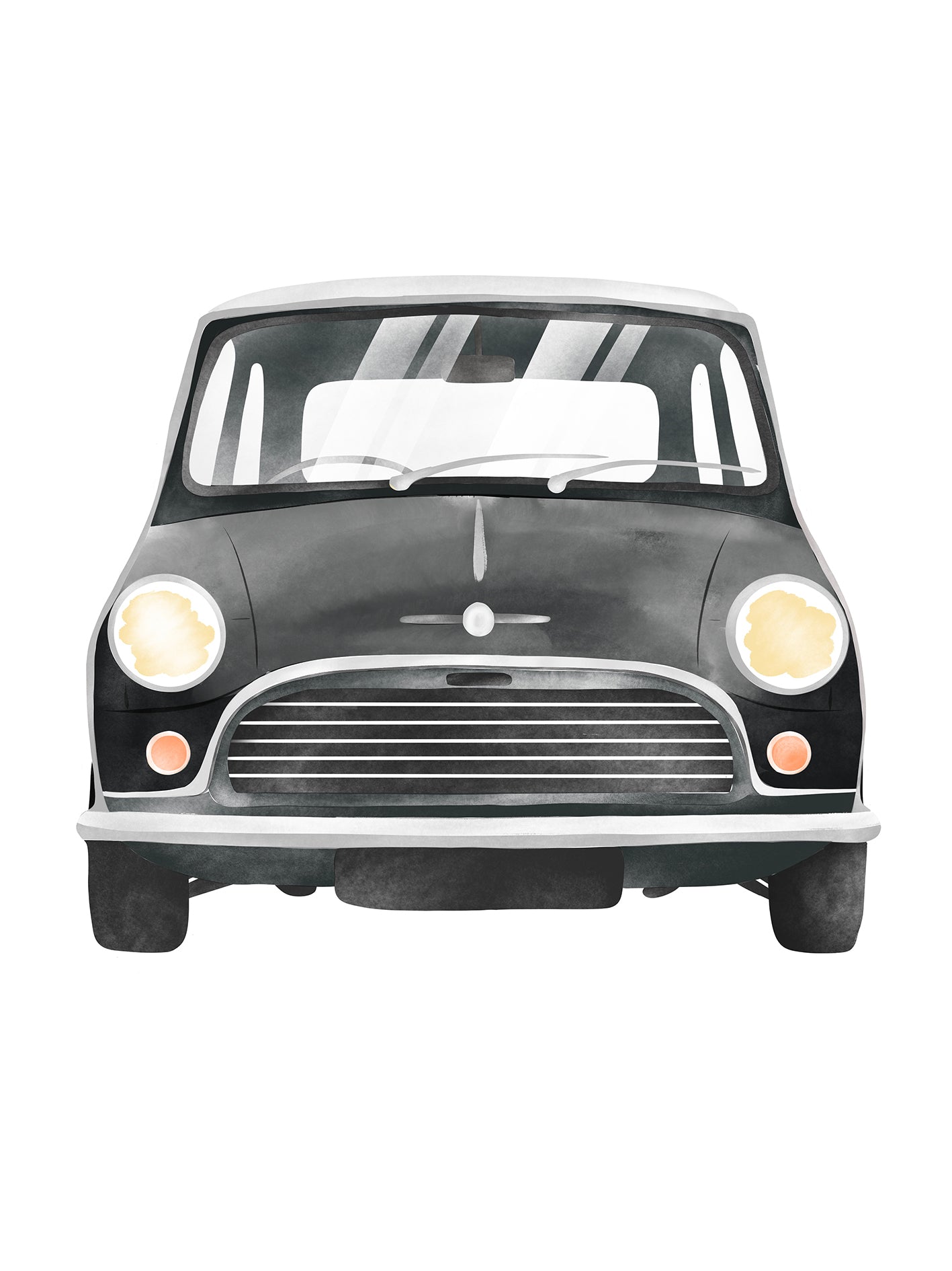 Retro Mini Cooper Poster