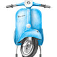 Retro Vespa Poster