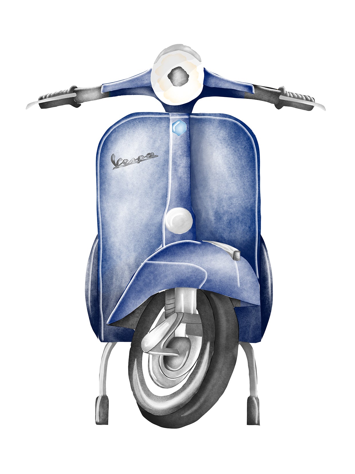 Retro Vespa Poster