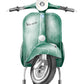 Retro Vespa Poster