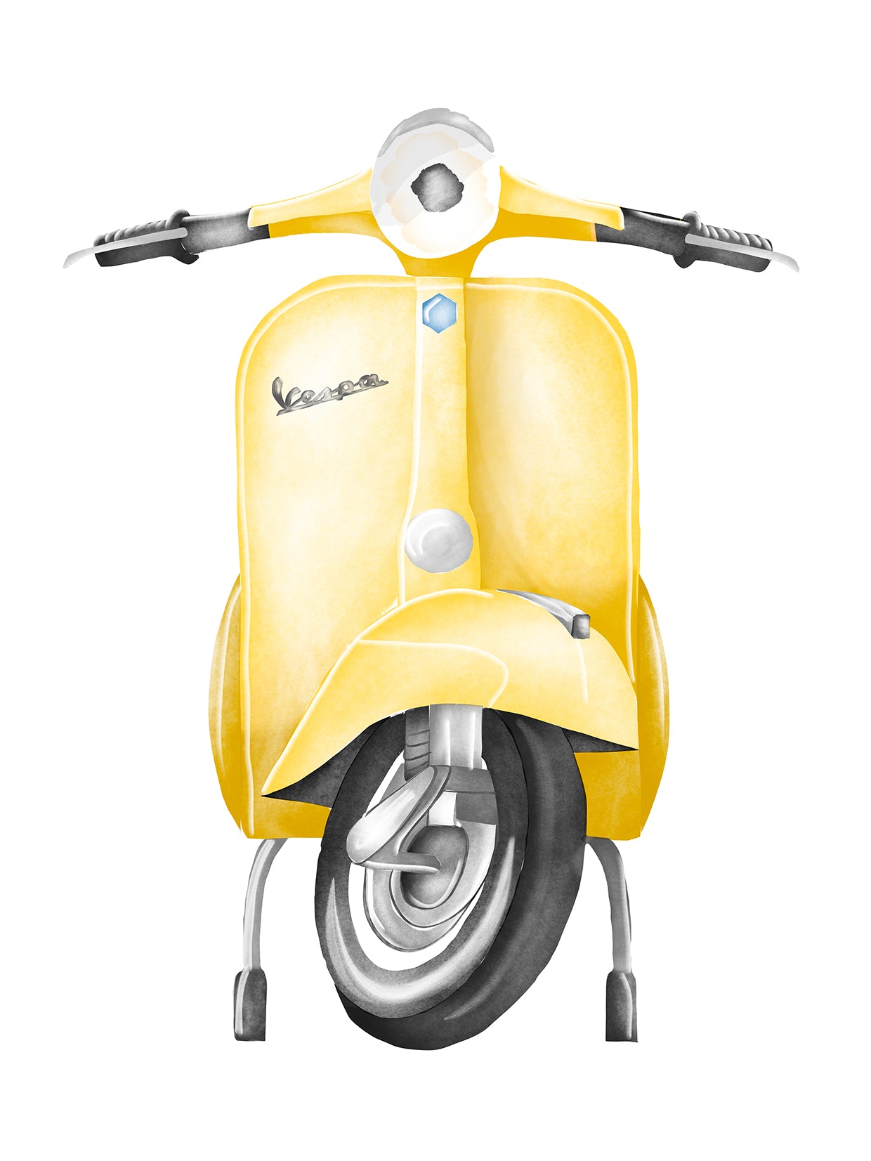 Retro Vespa Poster